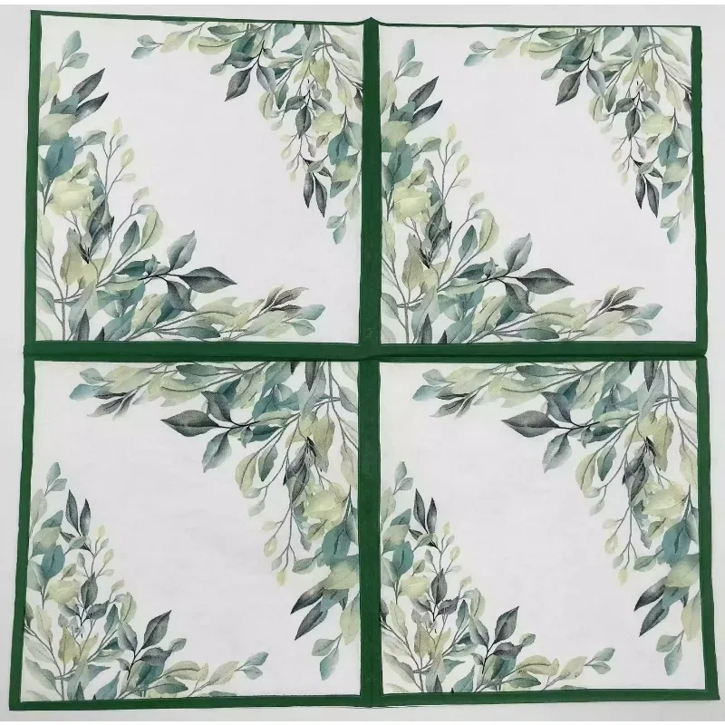 Serviettes en Papier Imprimées Colorées, Napperons Décoratifs de Poulet, Verre à Vin, Fleur, pour ix, Restaurant, Hôtel