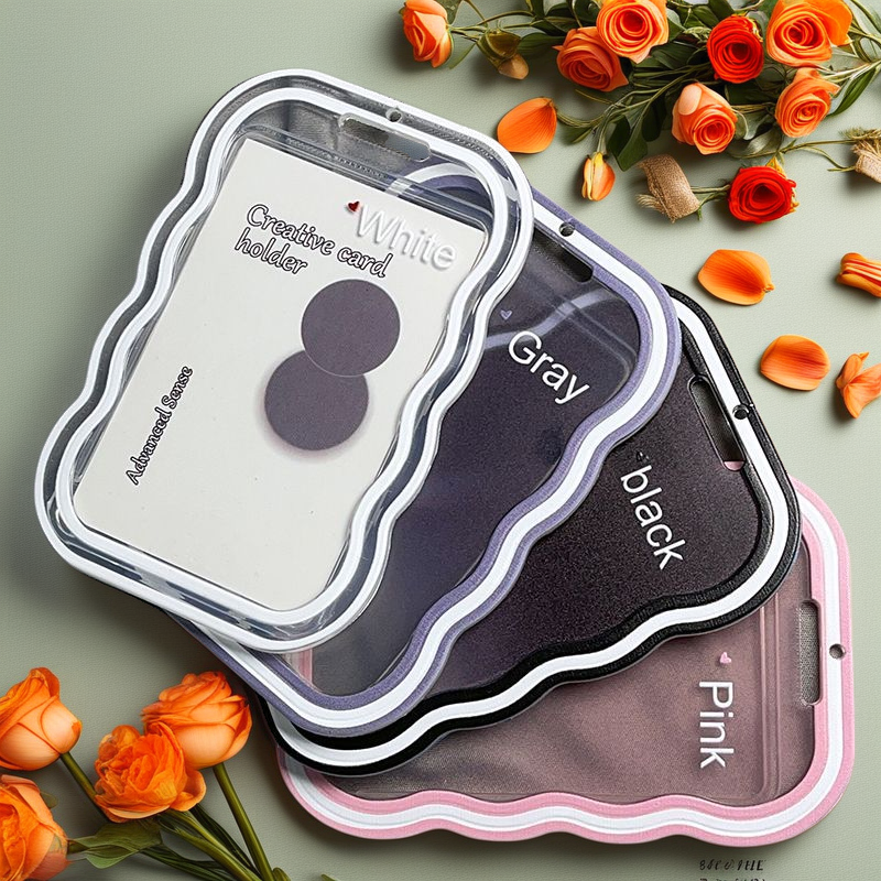 Ins Transparent Student Card Holder; Meal Card School Spring Pendant Keychain