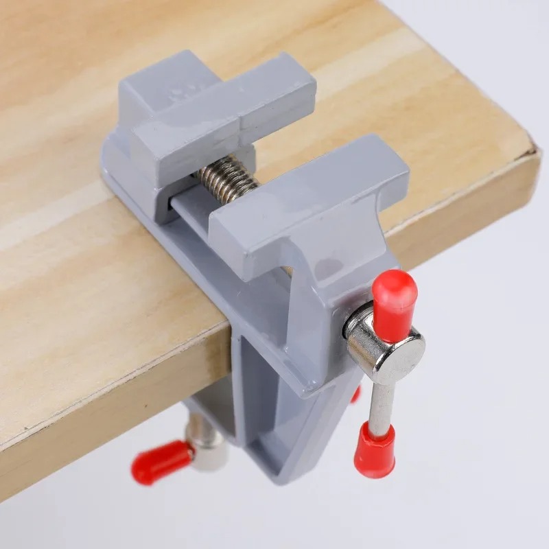 Mini Bench Vise Muliti-Funcational 3.5MM Aluminum Miniature Small Jewelers Hobby Clamp On Table Flat Pliers Tool Vice