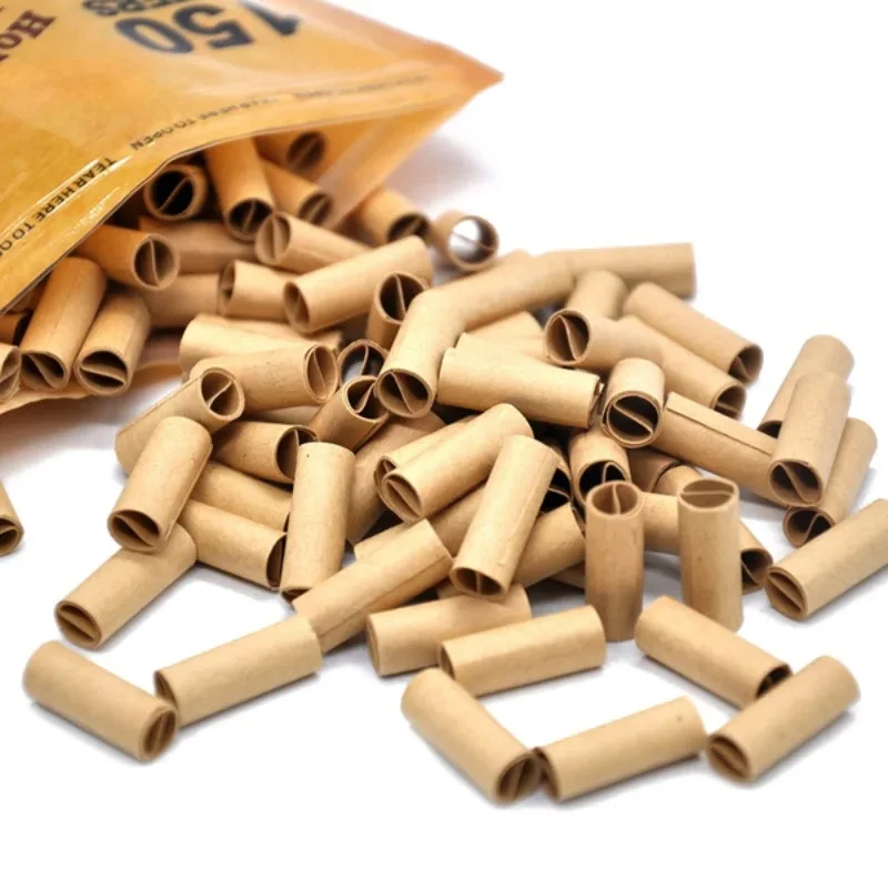 Filtro de puntas de cigarrillos R & R, 5MM, 6MM, 7MM, papel preprollado Natural, Material sin refinar, punta de papel enrollable DIY para regalos para fumar