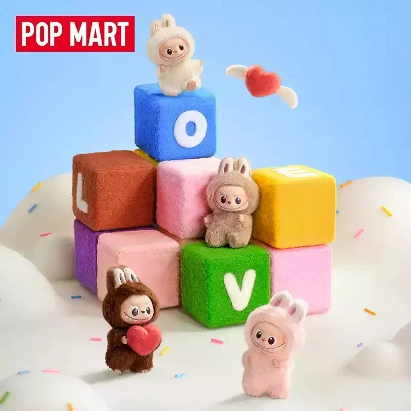 Pop Mart THE MONSTERS PIN FOR LOVE Series Blind Box Mystery Box Guess Bag Spielzeug Puppe Anime Figur Ornamente Geschenkkollektion
