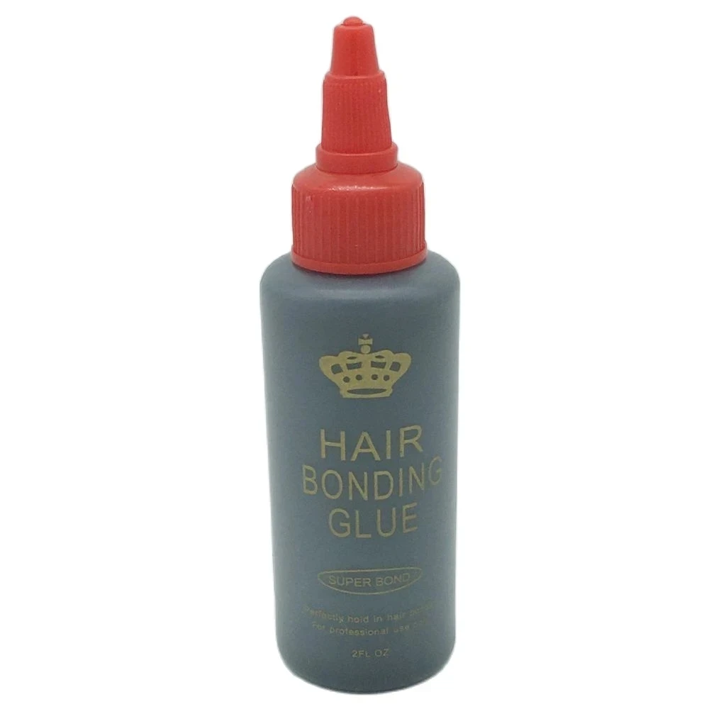 Cola de ligação de trama de cabelo preto 60 ml, cola de tecelagem de cabelo à prova d'água, cola forte para extensões de cabelo