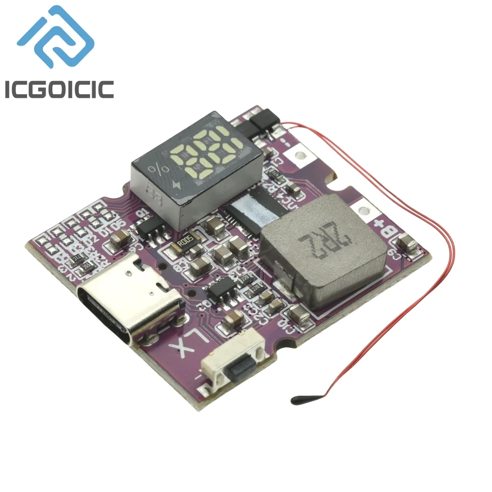 22.5W Power Bank Bidirectional Fast Charging Mobile Power Bank Module for Lithium Battery Charger Board Supports QC4+