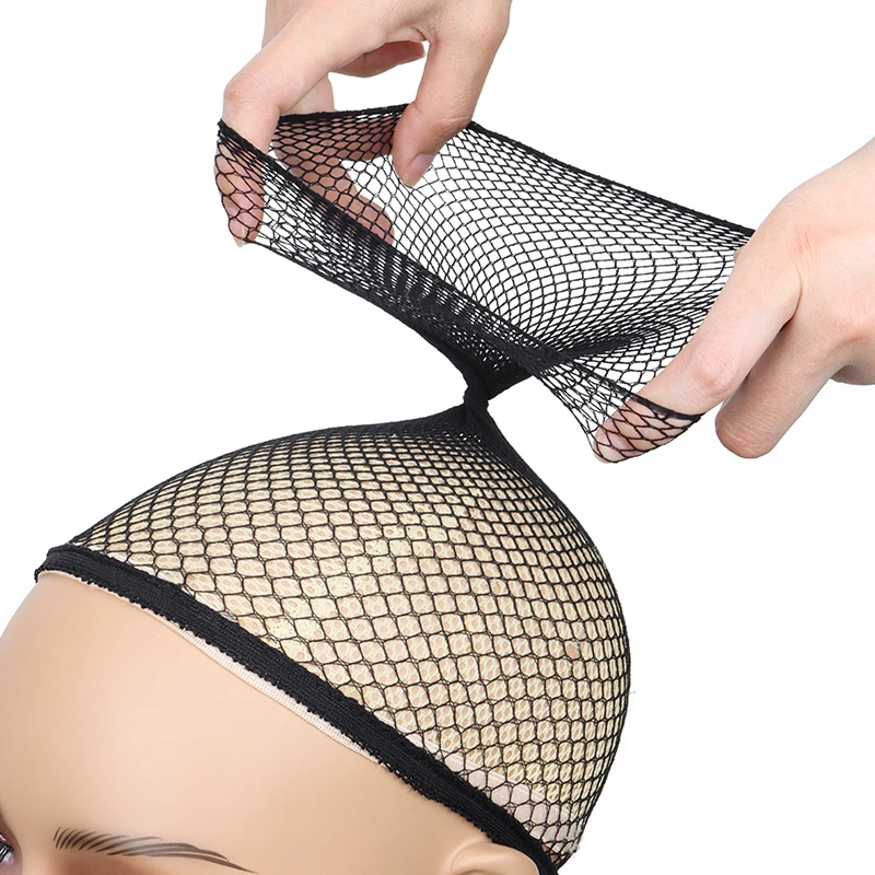 Stretchable Elastic Hair Nets,Black Hairnet Mesh Wig Cap for Long Hair,Hair Net for Wig, Hair Cap for Wigs