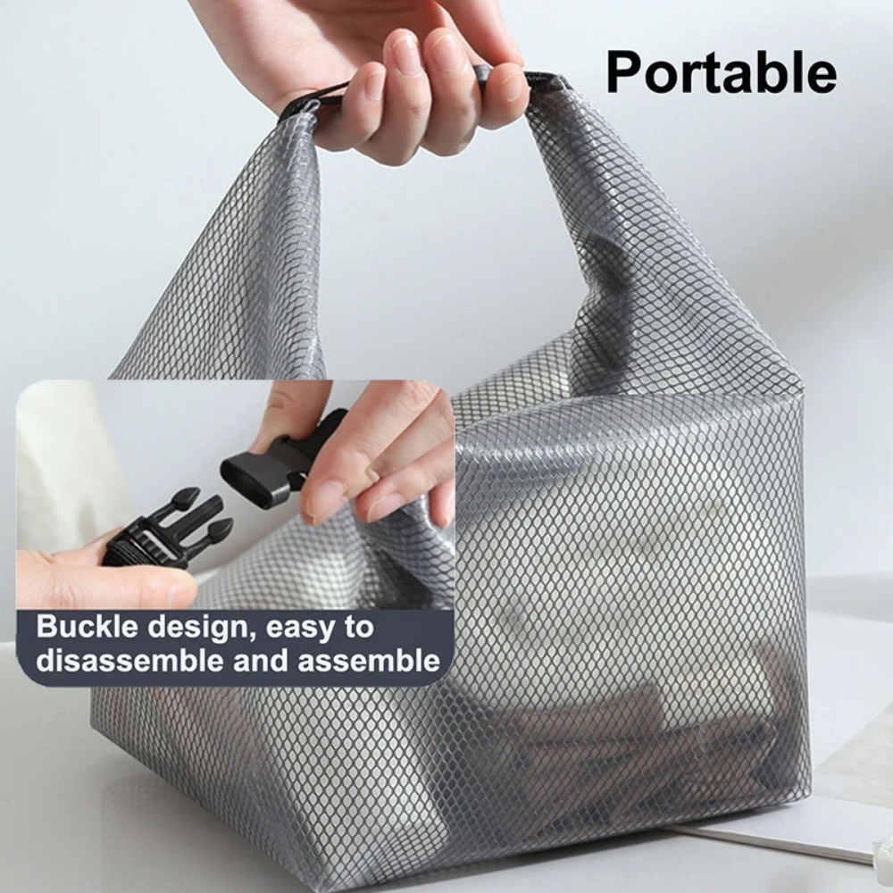 Borsa portatile per cosmetici impermeabile di grande capacità