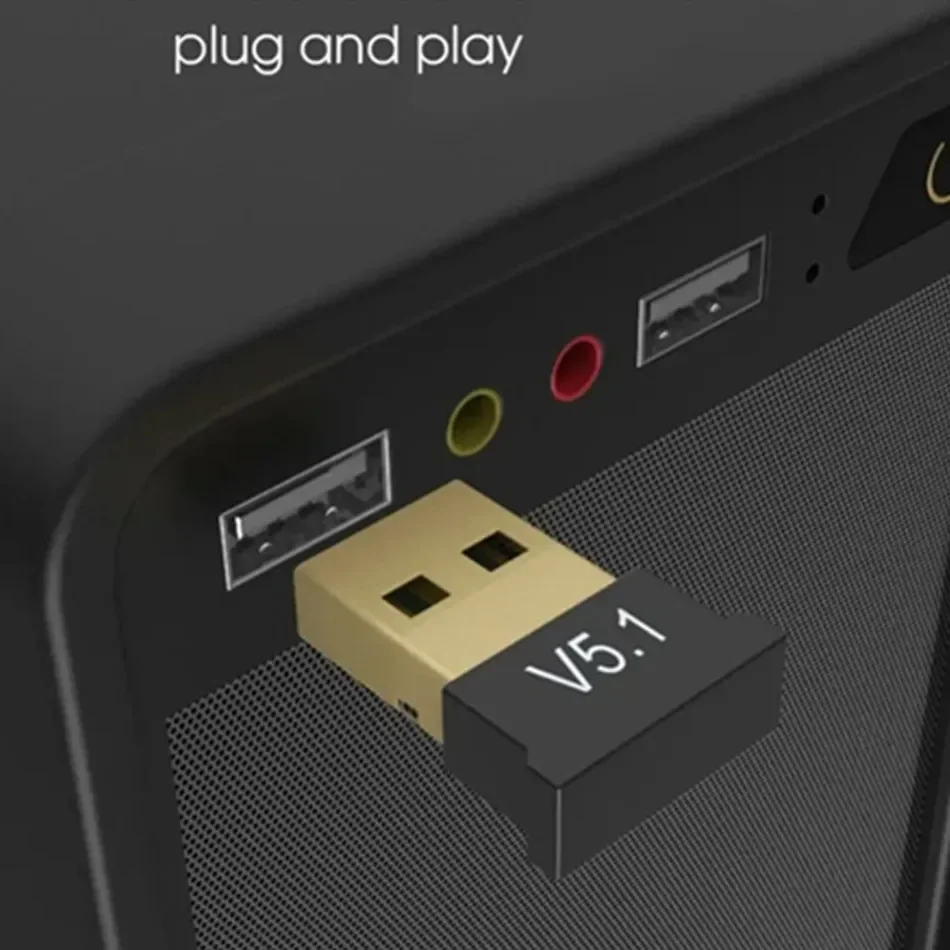 Adattatore USB Bluetooth 5.1 Trasmettitore Ricevitore Bluetooth 5.3 Dongle Adattatori USB wireless BT5.0 BT4.0 per PC Computer portatile