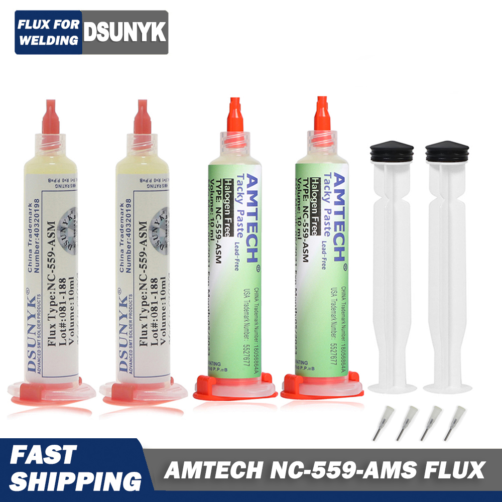 Originale AMTECH NC-559-ASM Flusso BGA PCB No-Clean Pasta Saldatura Stazione di Rilavorazione Pasta di Saldatura Flusso per Saldatura Reballing Kit