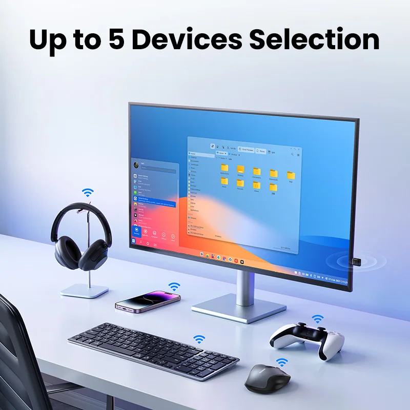 UGREEN USB Bluetooth for PC Bluetooth 5.4 for Bluetooth Keyboard/Mouse/Speakers
