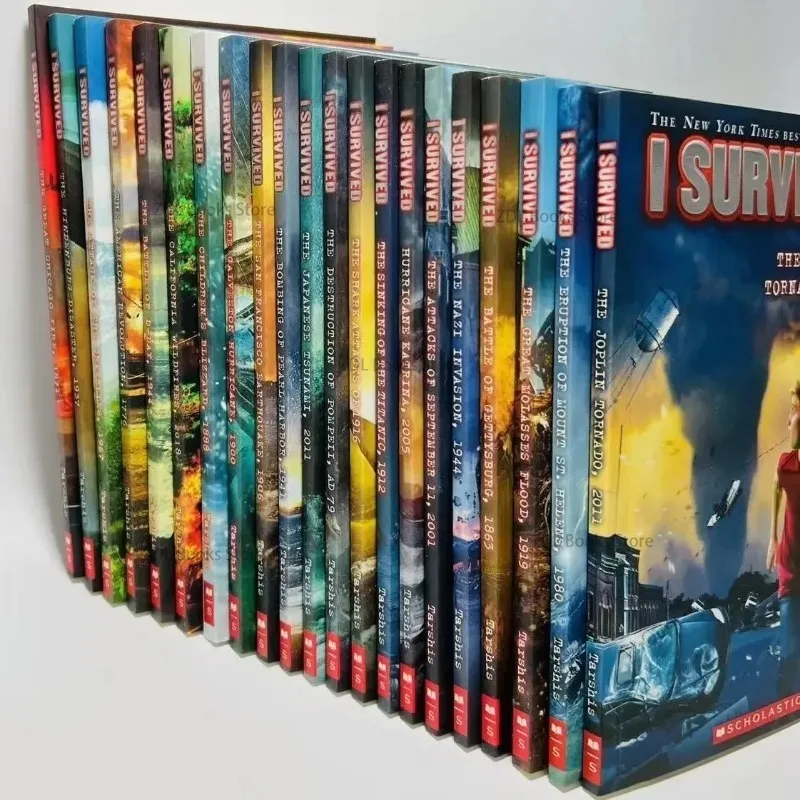 หนังสือ/ชุดฉันรอดชีวิตจาก Buku bacaan ภาษาอังกฤษนวนิยายเอาชีวิตรอดจากภัยพิบัติคู่มือการหลบหนีหนังสือบทวิทยาศาสตร์สำหรับเด็ก21เล่ม/ชุด