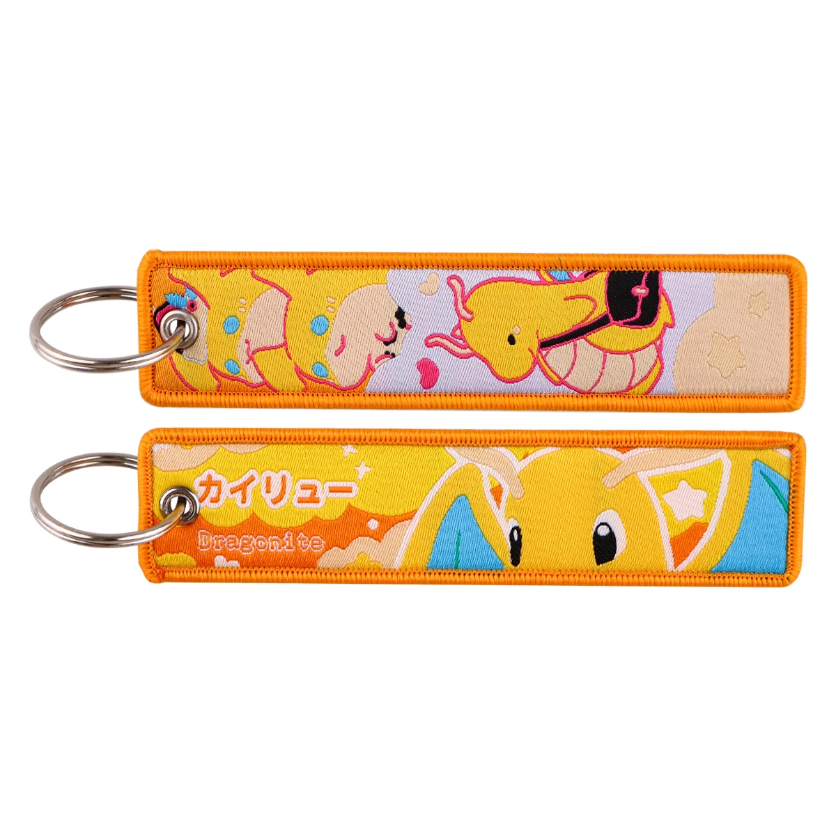 Lindo Anime etiqueta para llave bordado llavero para motocicletas coches bolsa mochila Chaveiro bordado llaveros regalos de moda