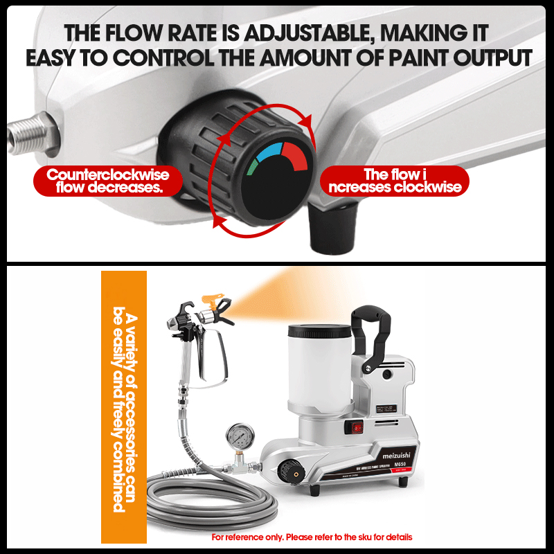 Multifunctional 1200W Airless Paint Sprayer Machine 2L Small Portable Electric Spray Gun High Power Home Painting