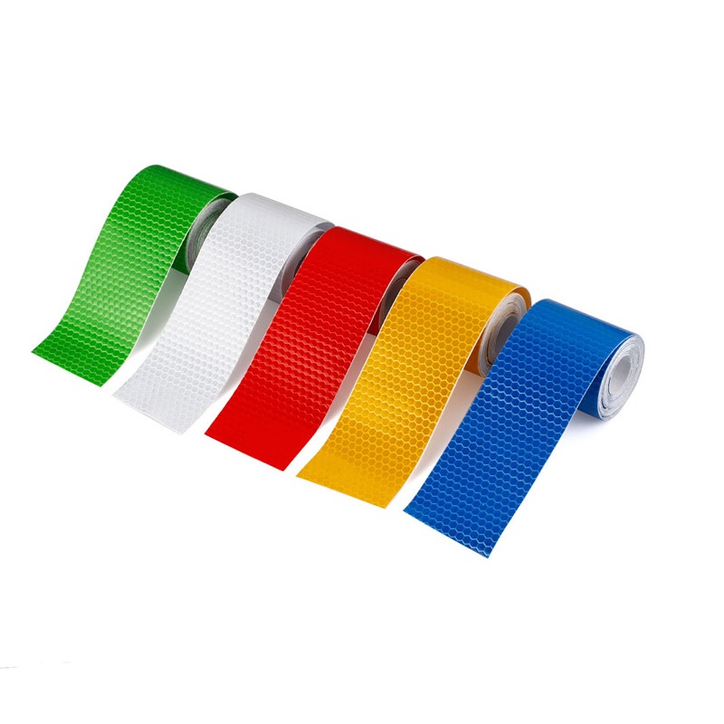 5Cm X 3M/Cuộn Giao Thông Đường Bộ Phản Quang Dán Xe Tải Văn Công Trường Xây Dựng Tầng Huỳnh Quang Băng Keo Phản Quang