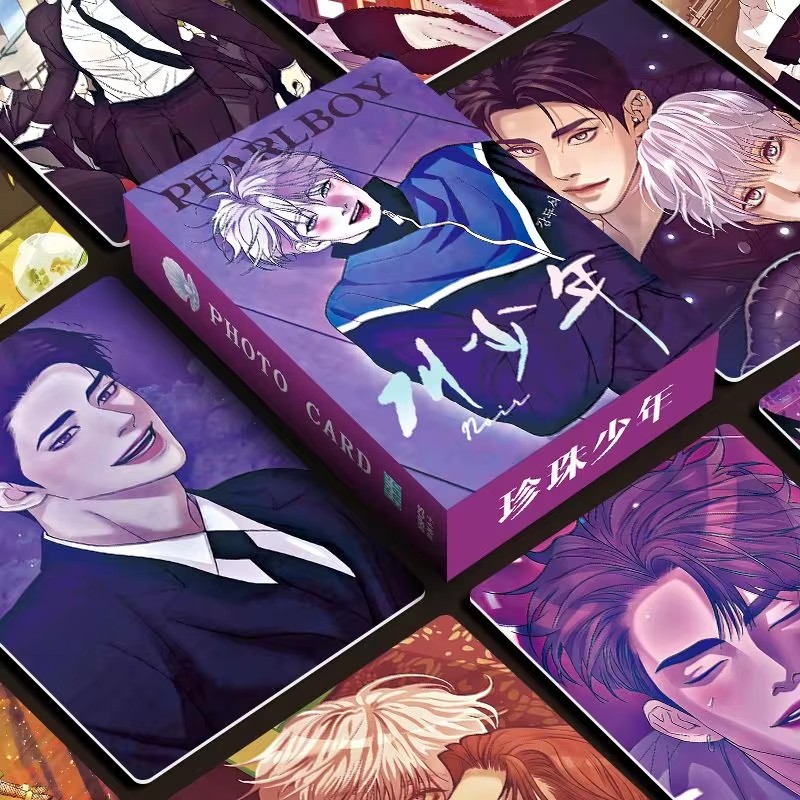 55 unids/set nuevo coreano Manhwa láser Lomo tarjeta personajes cómicos HD sesión fotográfica Cosplay regalo