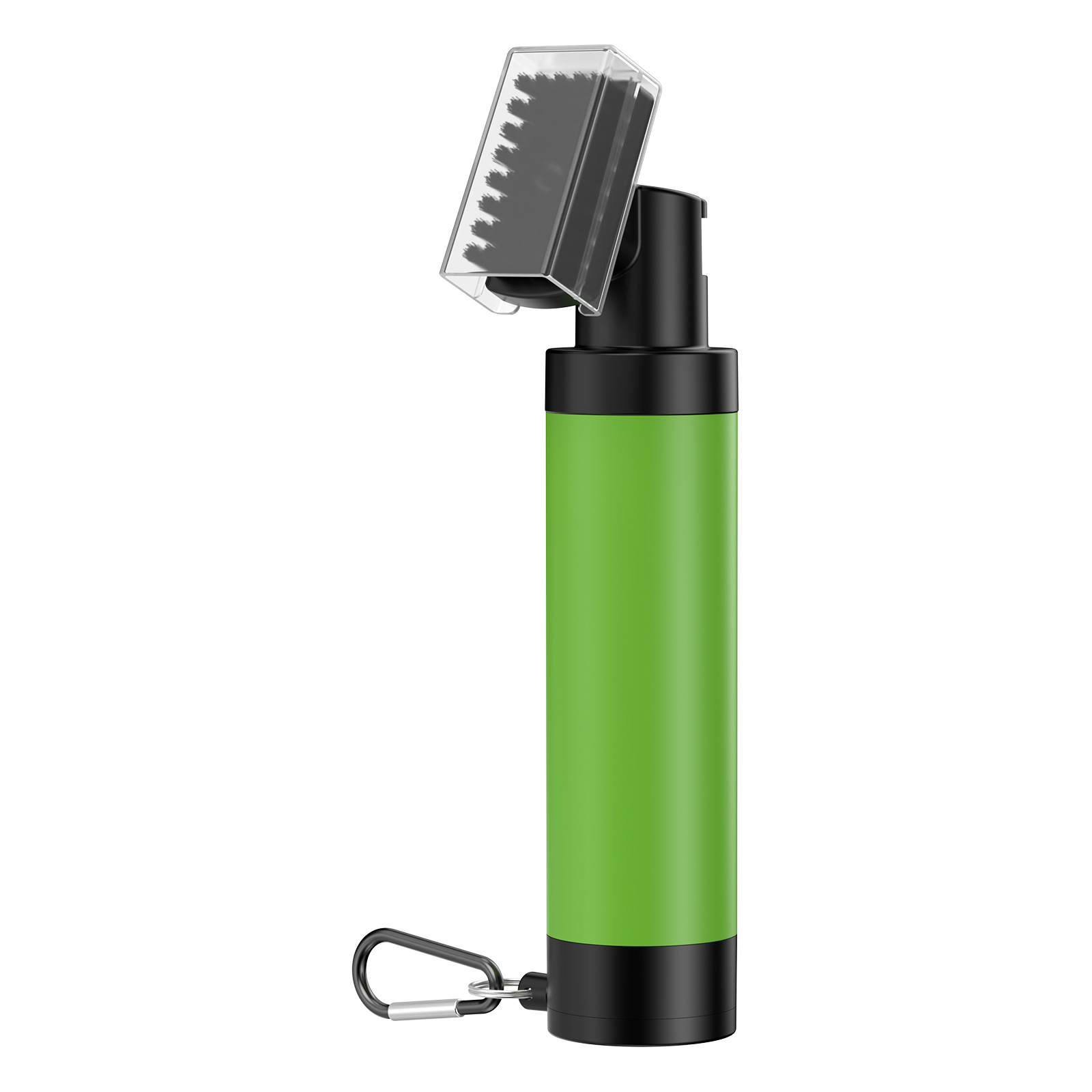 Splash Water Brush - Retractable Brush with Nylon-Bristles Head - Wide Cleaning Coverage - Anti-Leak Reservoir Portable