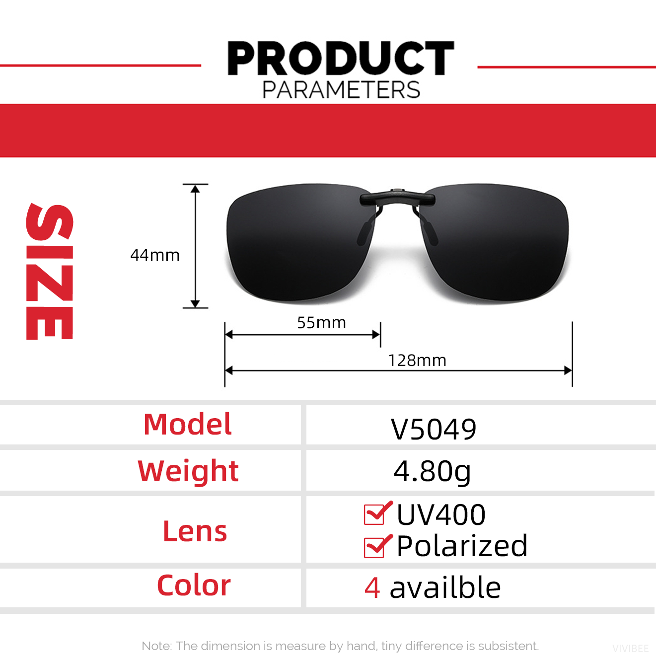 VIVIBEE, gafas de sol con Clip para conducir, gafas Unisex para hombres, gafas polarizadas para mujeres, visión nocturna, pesca, UV400, gafas de sol para exteriores