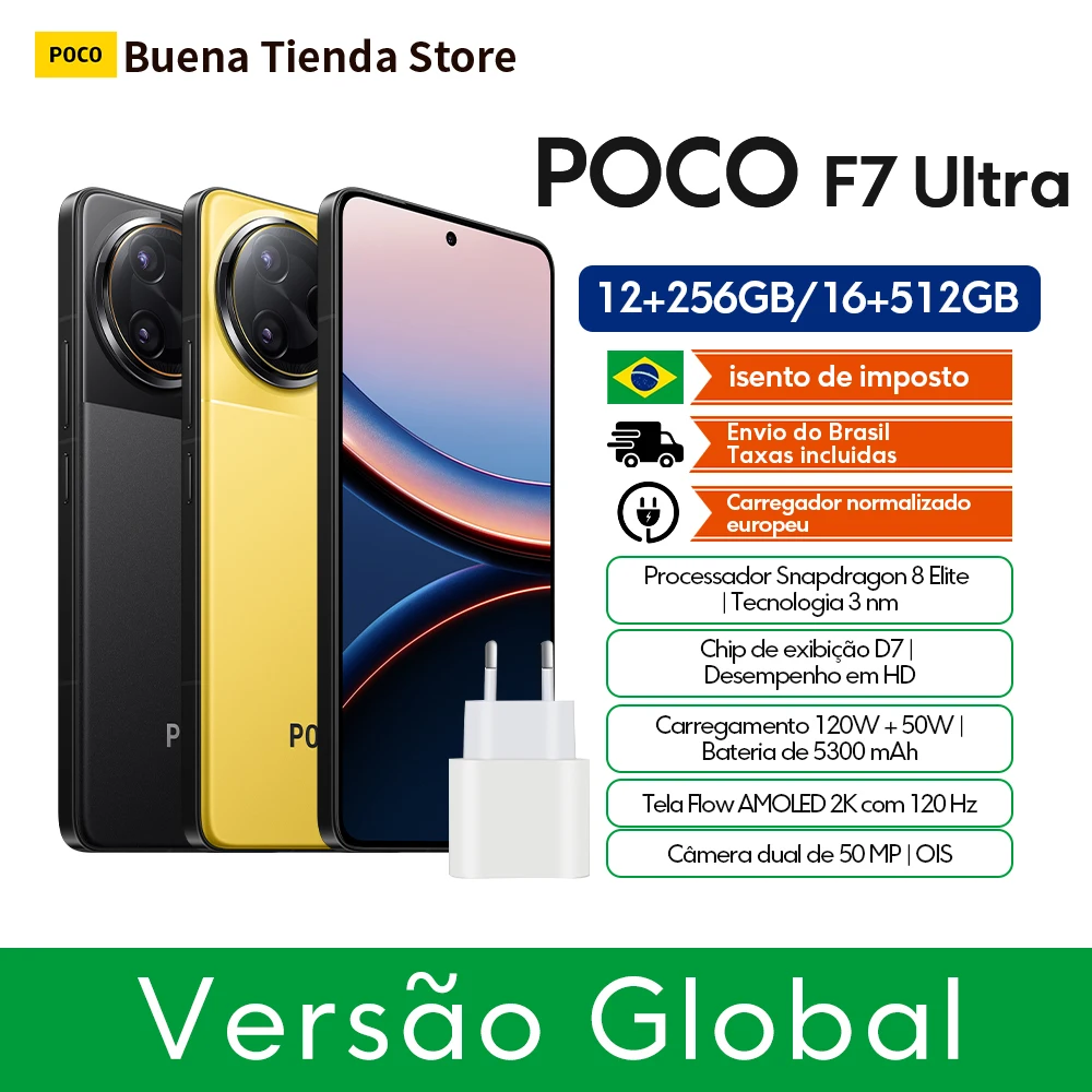 [Oficial] POCO F7 Ultra | Metaphdragon®8 gama top Elite, Chipset VisionBoost D7, HyperCharge com fio 120 W e sem rosca 50 W