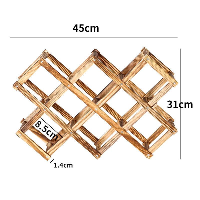 Giá Để Rượu Vang Rượu Bằng Gỗ Ngăn Đựng Chai Sáng Tạo Thiết Thực Ốp Trang Trí Tủ Rượu Vang Đỏ Hiển Thị Lưu Trữ Giá Đỡ