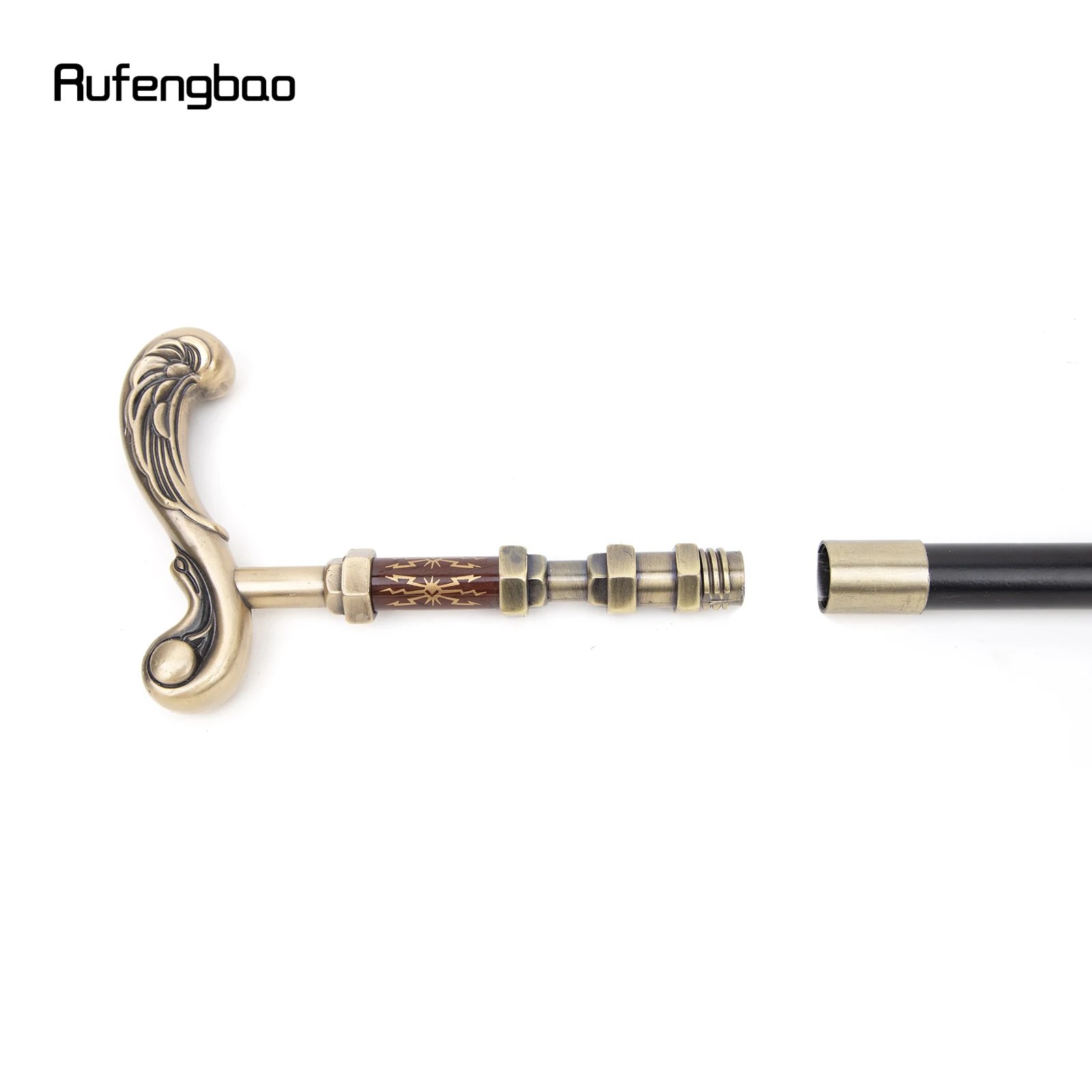 Flor dourada bengala decorativa vampiro cospaly festa vintage elegante bengala halloween crosier 93cm