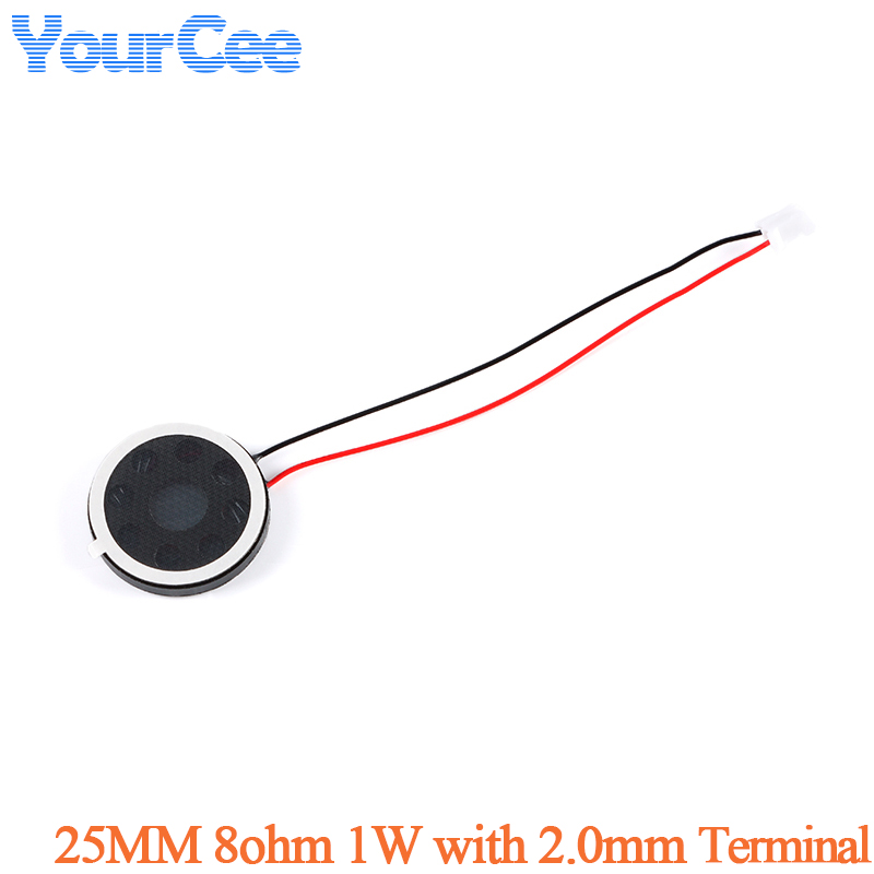 2pcs Speaker Loudspeaker Audio Alarm 8R 8 ohm 1W 10mm/13mm/15mm/16m/18mm/20mm/23mm/25mm/26mm Tablet Phone Computer Trumpet Horn