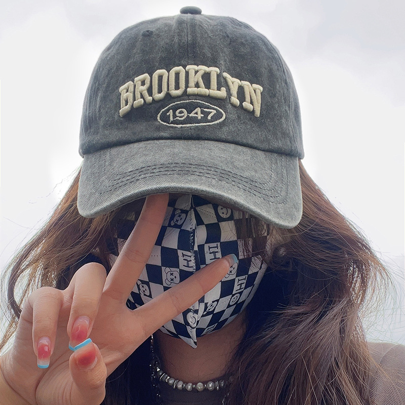Brooklyn Gorra de béisbol con alfabeto Gorra de béisbol de vaquero