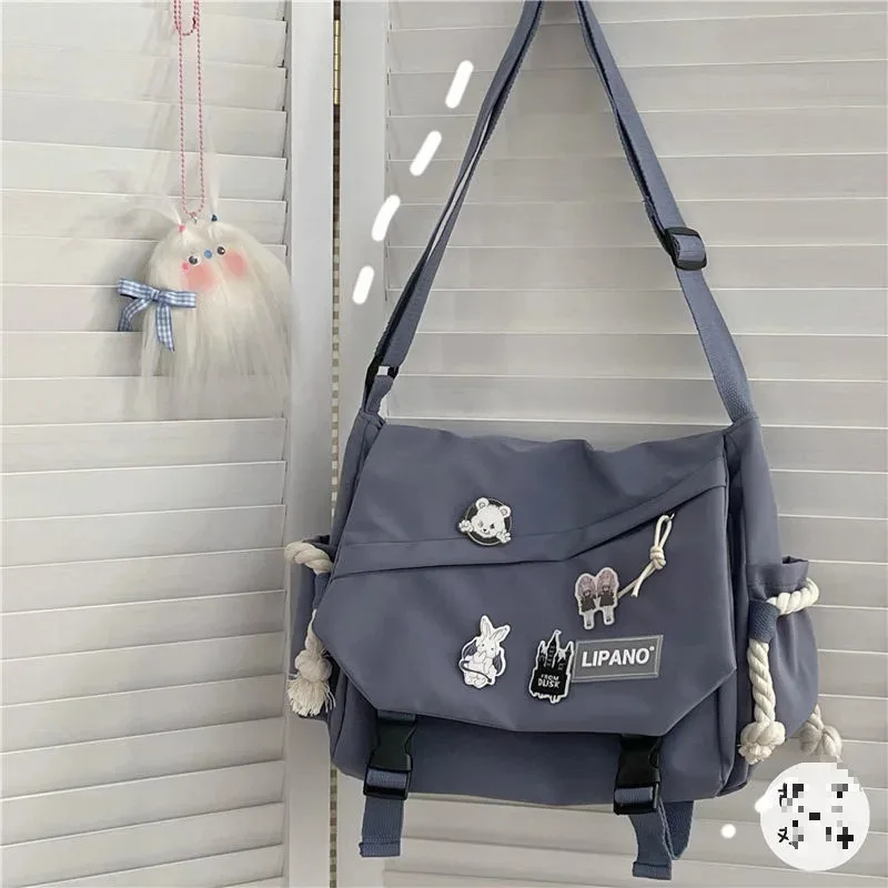 Koreaanse Street Style Veelzijdige artistieke Hong Kong-versie Schoudertas Messenger Crossbody Tas