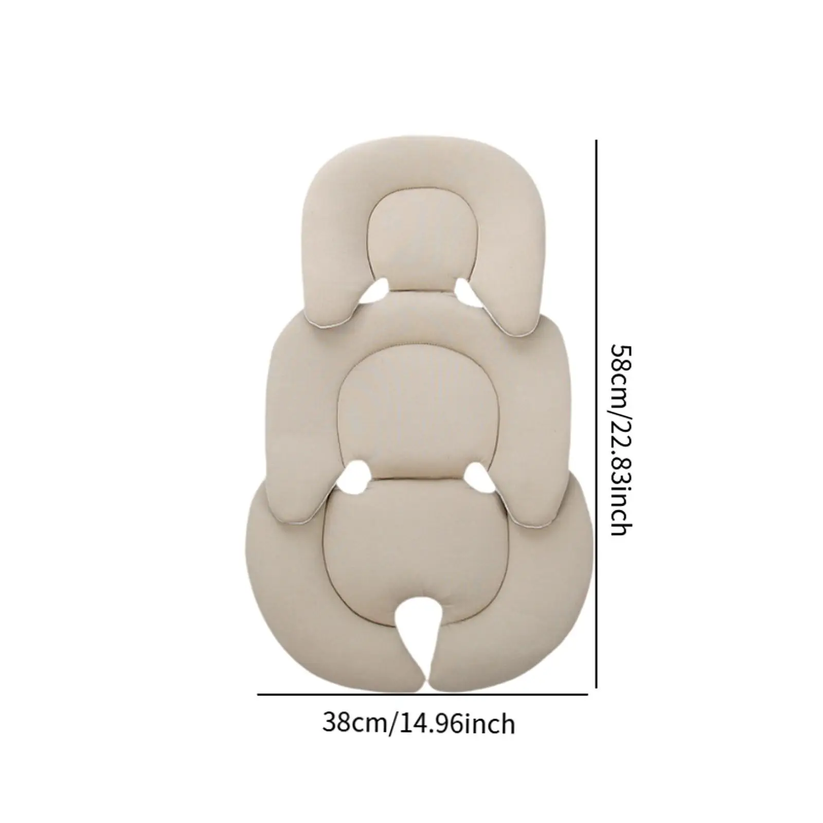 Cojín para cochecito de bebé, cómodo cojín de inserción de asiento para cochecito de coche