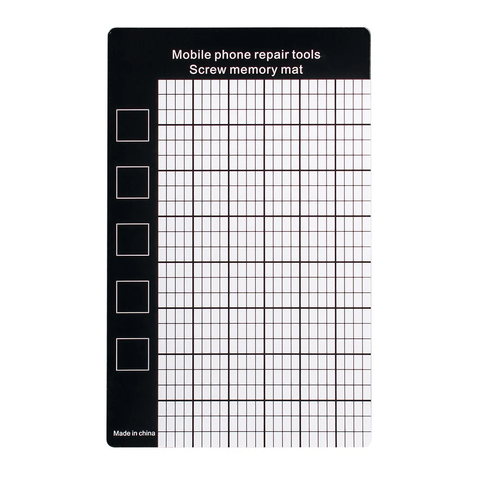 Magnetische Schroefmat Geheugengrafiek Werkpad Werkende Memory Pad Voor Kleine Kleine Schroeven Houdt Mobiele Telefoon Reparatie Tool 145×90mm