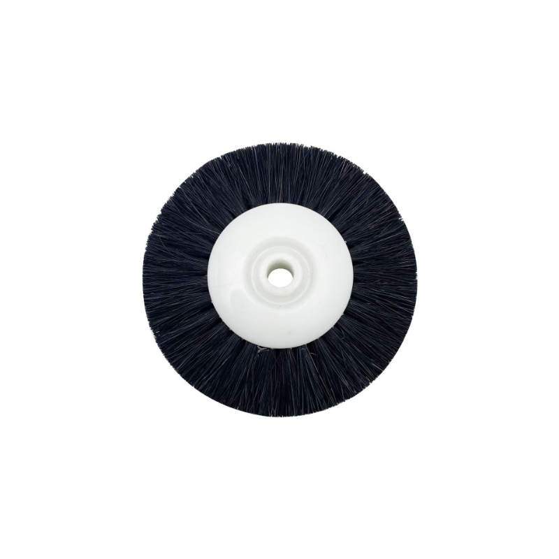 5PCS 52MM Polishing Brush Black Brown Bristle Buffing Abrasive Brush with Yellow Plastic Center Jewelry Tools