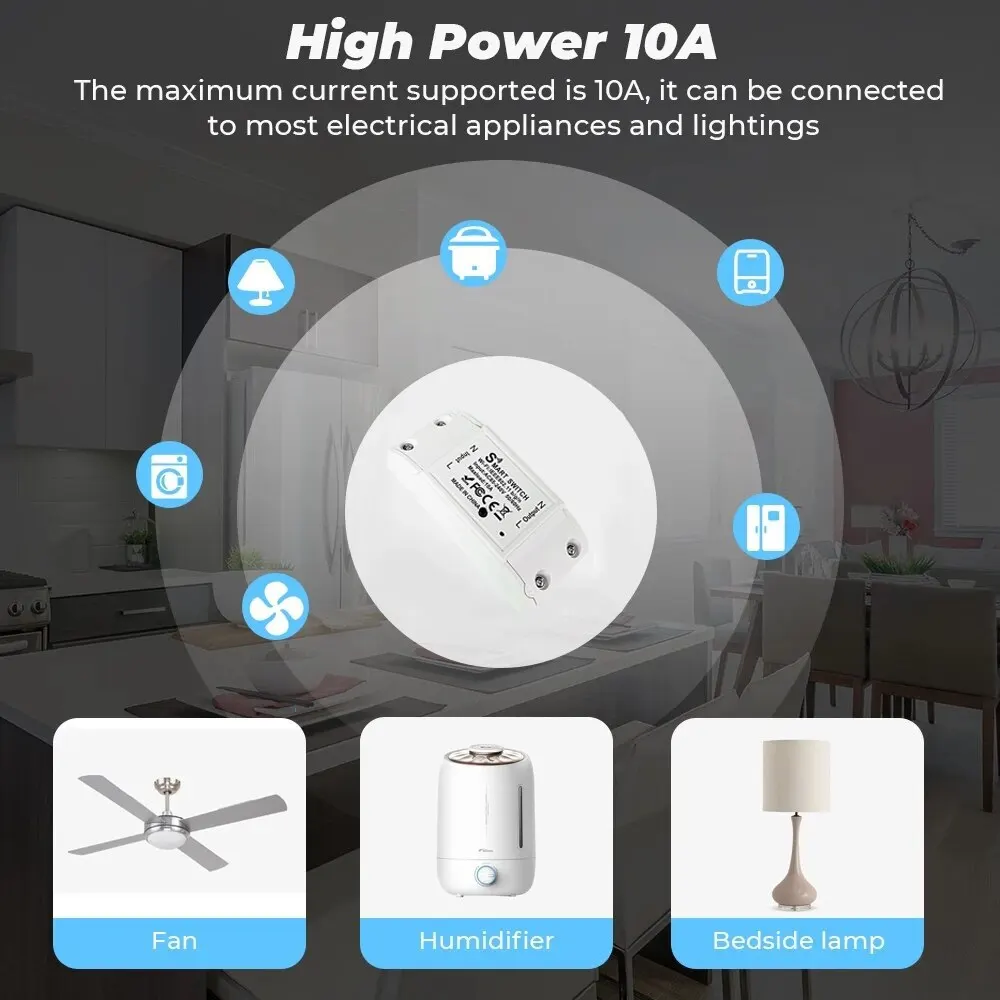 Wifi smart home automation relais modul tuya alexa zeit schalter smart life app wireless fernsteuerung relais