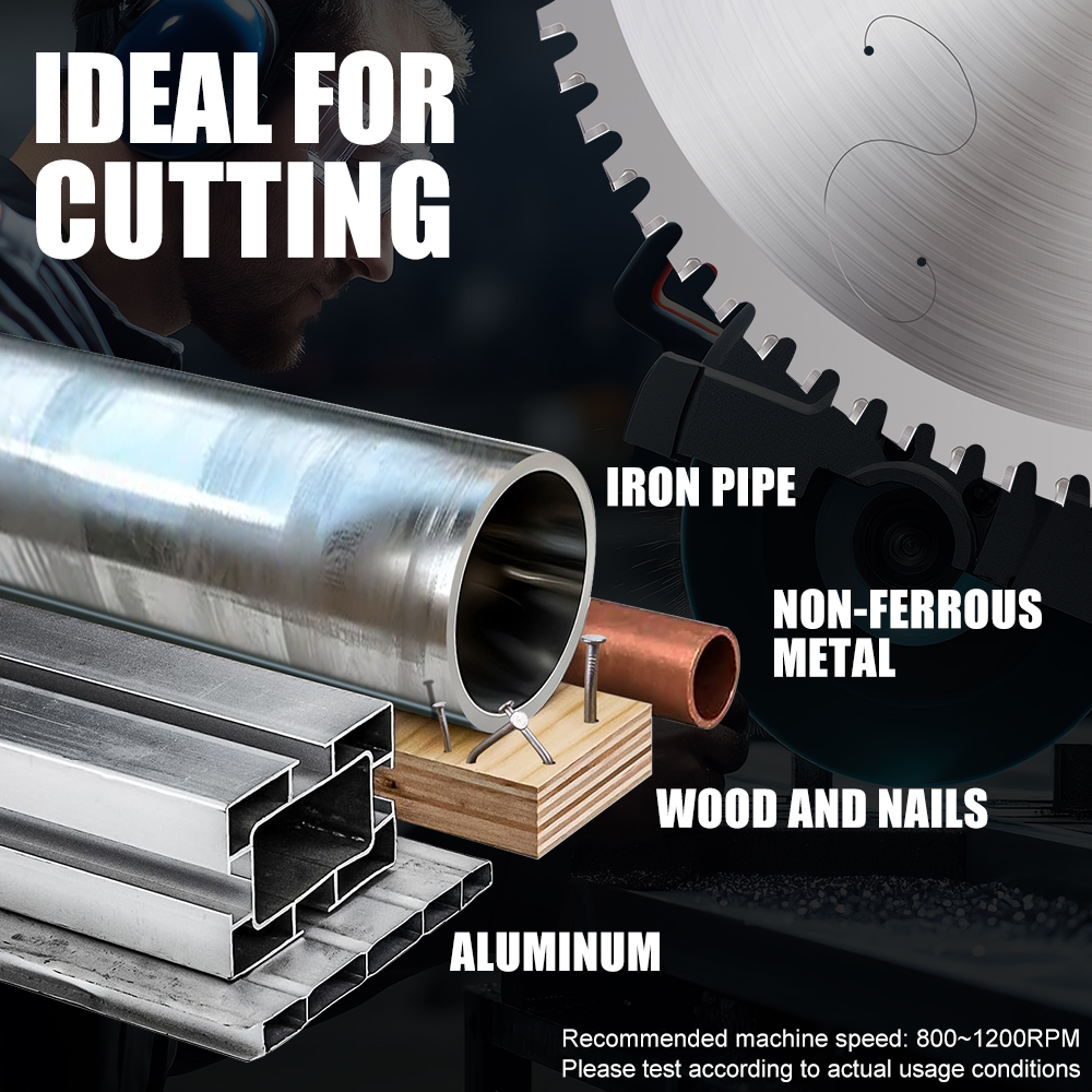 XCAN Metallschneideblatt 355 mm Kreissägeblatt für Aluminium Eisen Stahl Metall Trennscheibe Hartmetall-Sägeblatt 66T 80T 90T