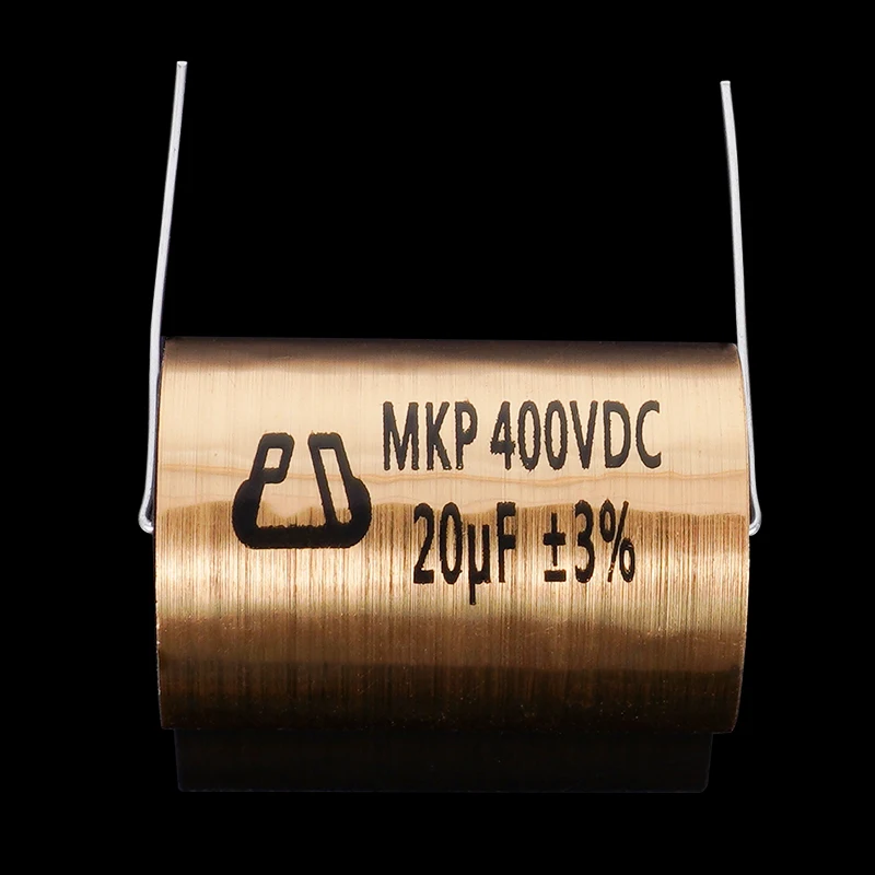 Amplificador de potencia de altavoz de polipropileno metalizado, condensador de audio de división de frecuencia acoplado, capacidad de rango completo MKP
