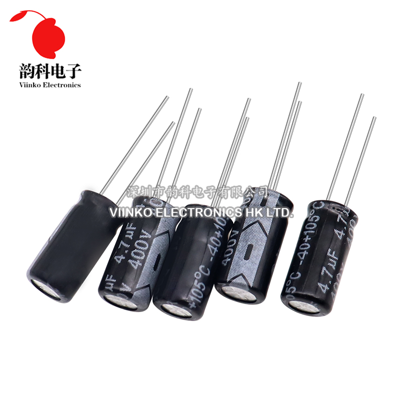 5 uds 400V condensador electrolítico de aluminio 1UF 2,2UF 3,3UF 4,7UF 6,8UF 10UF 15UF 22UF 33UF 47UF 68UF 82UF 100UF 120UF 150UF
