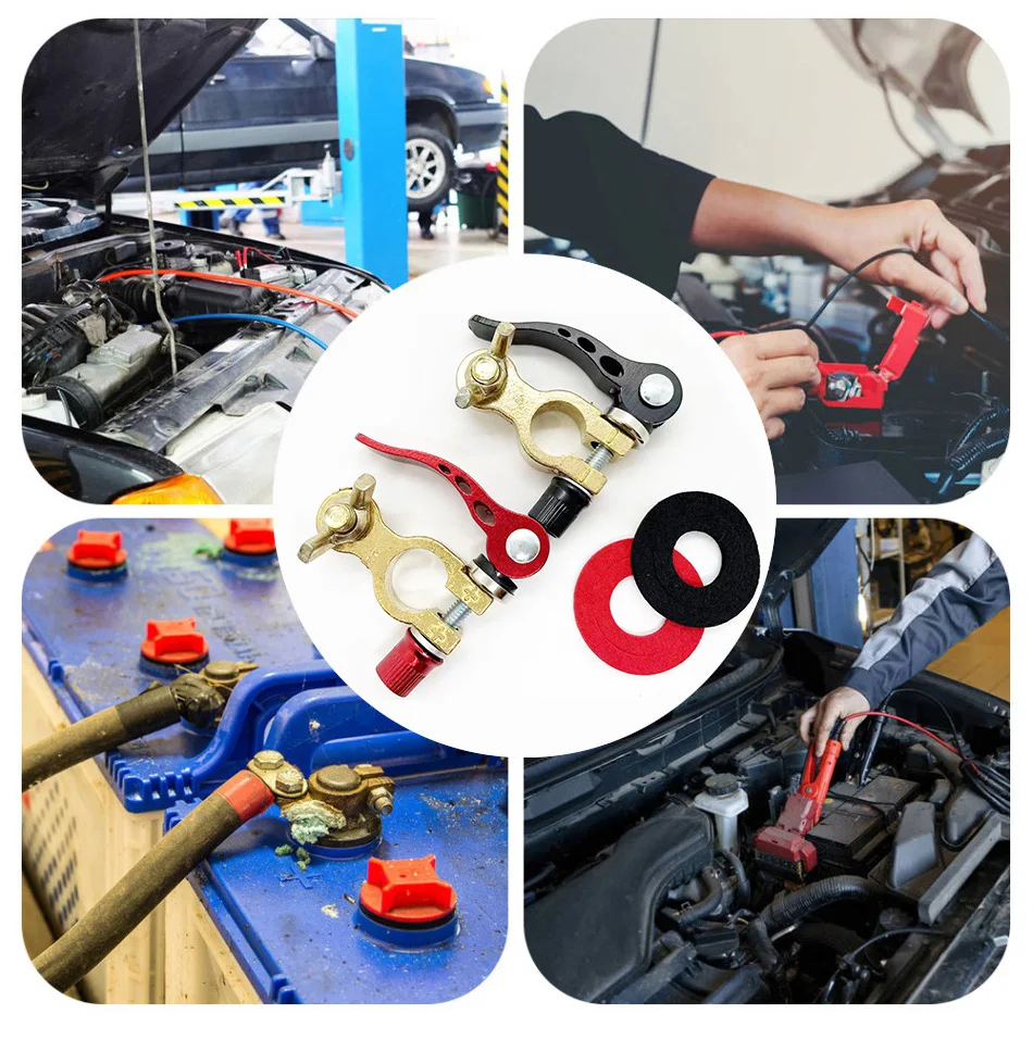 12V 24V Quick Release Disconnect Auto Batterij Terminal Connectors Top Post Auto Draad Kabel Klem Voor Boot Race auto