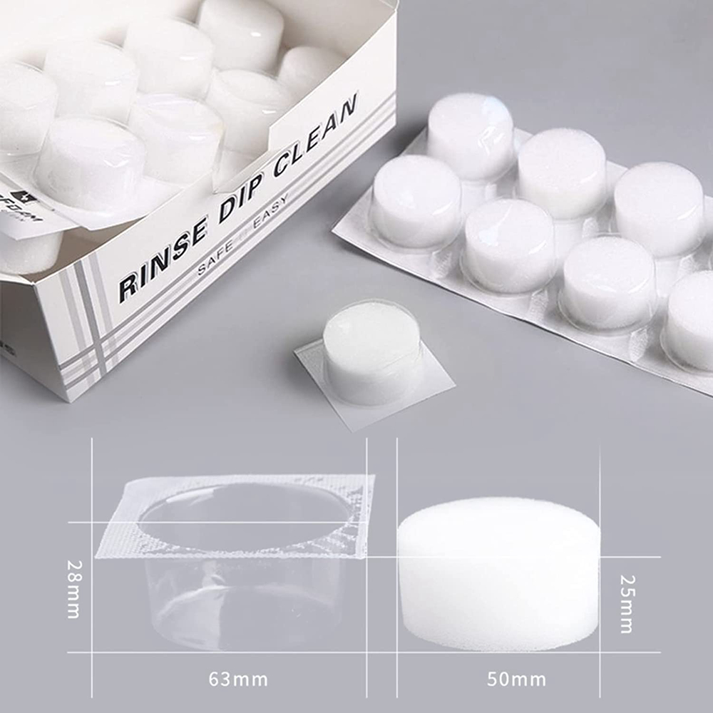 48/24/12/6/3PCS Tattoo Disposable Dip Foam Sponge Caps Cups Cleaning for Needle and Tip Rinse Dip Clean Tattoo Accessories