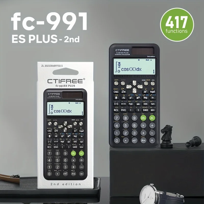 FC-991 ES PLUS Calcolatrice multifunzionale per funzioni scientifiche-417 funzioni appositamente progettata per esami studenteschi, packagin economico