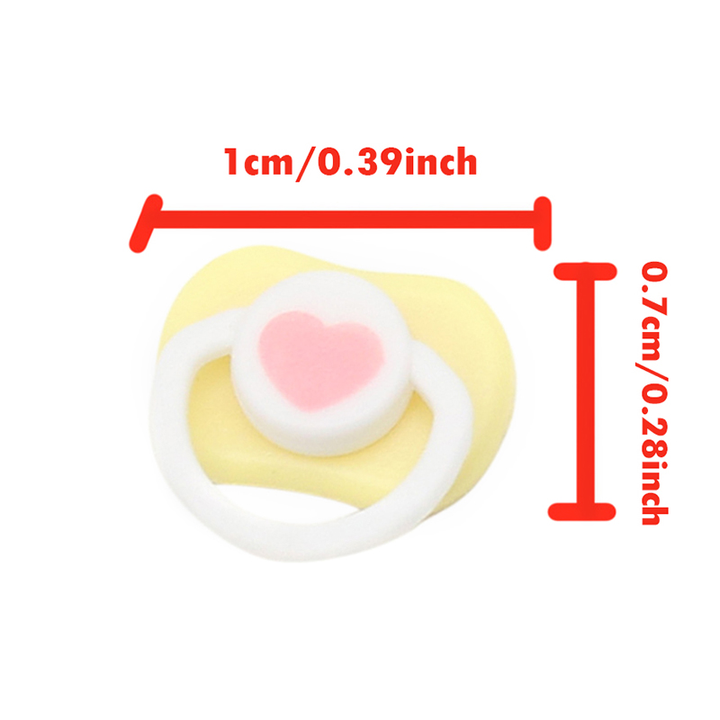 5 pçs adorável mini boneca chupeta jogar casa suprimentos manequim mamilos para ob11 bjd boneca bebê bonecas crianças brinquedo bebê chupeta acessórios