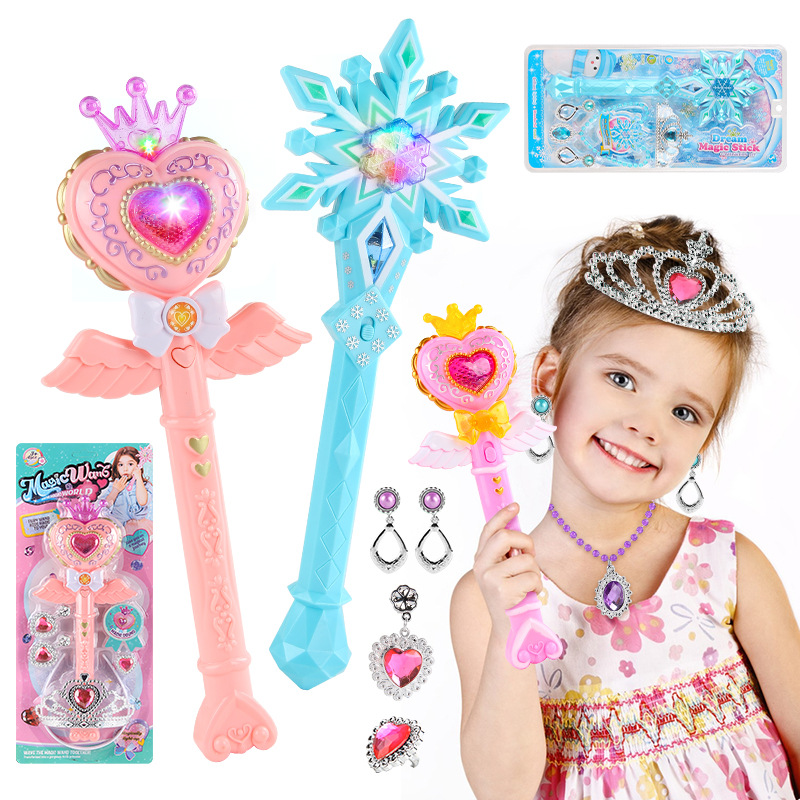 Crianças varinha mágica varinha de fadas brinquedos elétricos com luz sonora fingir brinquedo rpg adereços halloween presente de natal para meninas