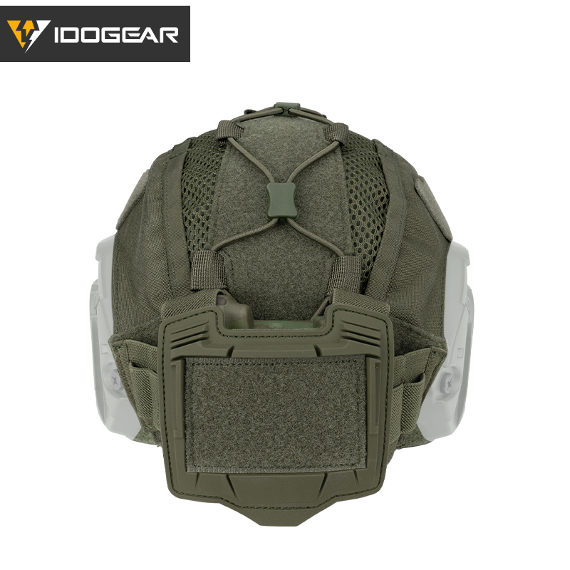 Idogear capa de nylon para caça, capacete marítimo com bolsa de bateria nvg, acessórios de caça 3812
