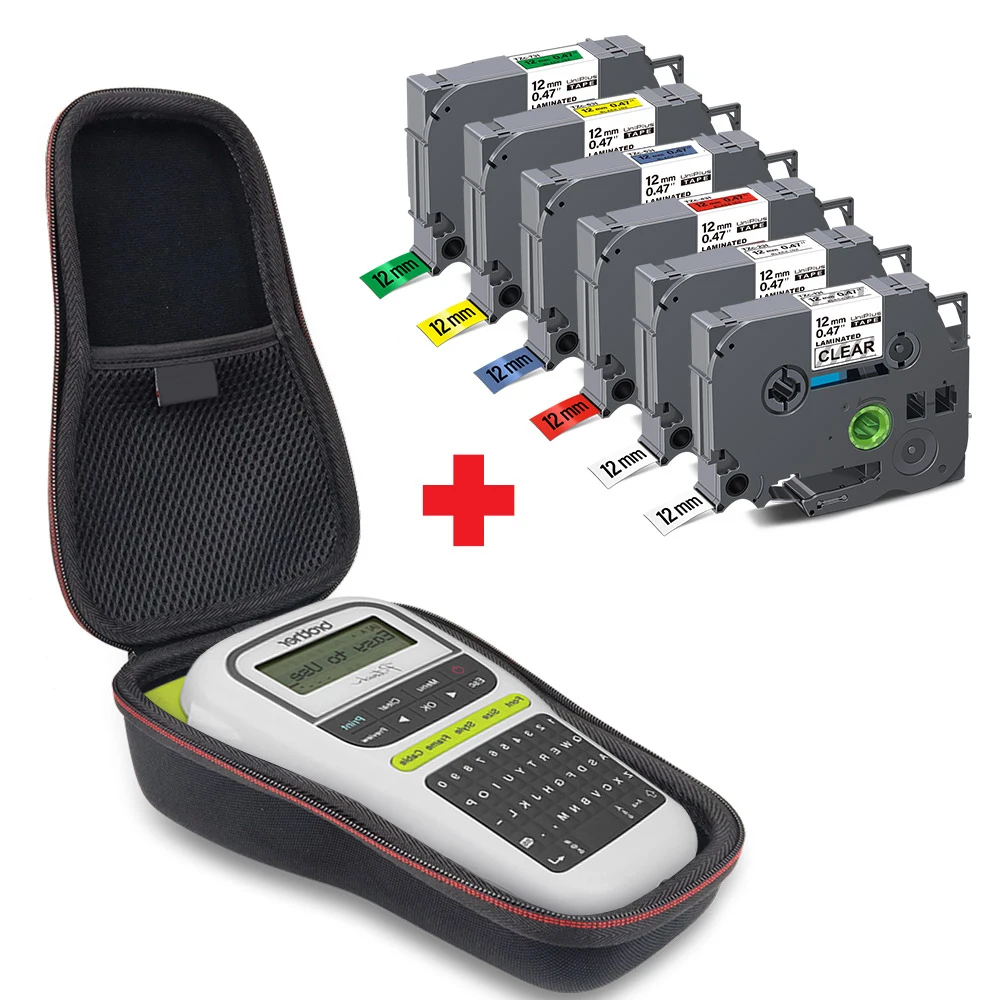 Чехол UniPlus, подходящий для Brother PT PT-H110 PT H110 PT-H100, жесткая портативная упаковочная сумка, коробка 12 мм, лента для этикеток 231 131 631