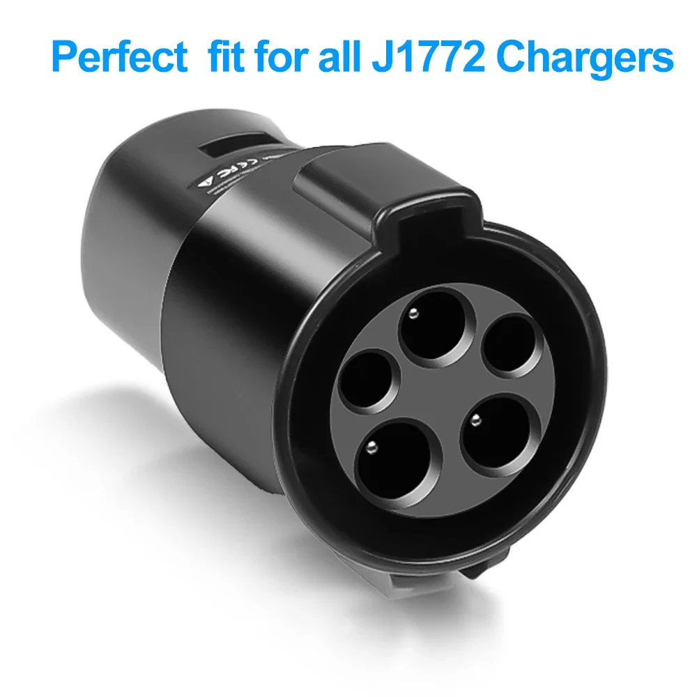 EV Adapter Typ1 J1772 Zu Für Tesla EV Ladegerät Adapter Latch Für Modell 3 /S/Y/X Elektrische fahrzeug Autos Lade Konverter