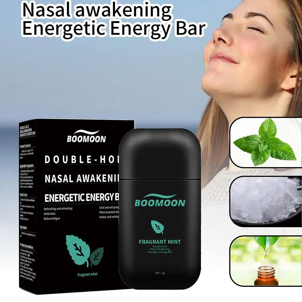 1pc Energy Bar Quick Pick-me-up Cozy Refreshment Bar Essential For Work And Class Peppermint Nasal Suck Stick