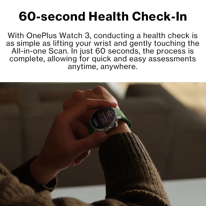 Globale Version OnePlus Watch 3 Smart Watch 1,50 Zoll LTPO AMOLED Display Snapdragon W5 Prozessor Dual Frequency GPS Wear OS