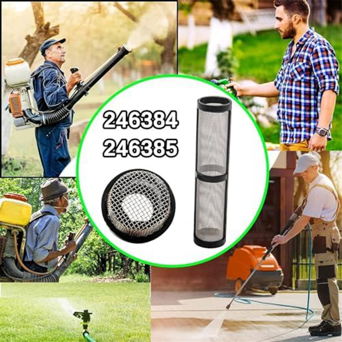 Newest 246385 246384 287032 Airless Spray Filter Screen Set for Graco 390 395 490 495 595 3400 Sprayers