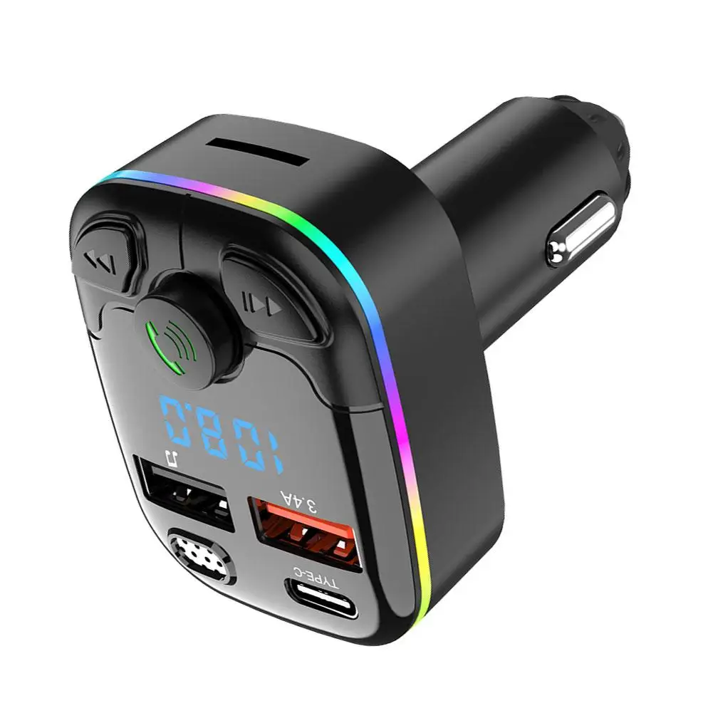 Auto Wireless FM Sender Adapter Dual USB Port Ladegerät Zigarettenanzünder MP3 Player Kit Freisprecheinrichtung 3,4 A Schnellladung