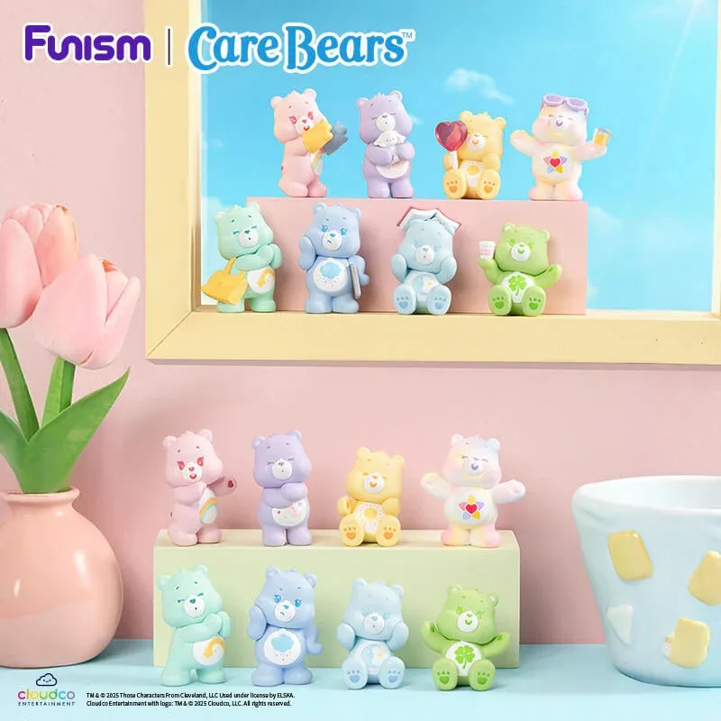 FUNISM Care Bears Little Things Series Cubby Face Blind Box Фигурка Милый подарок для детей Серия для дня рождения Слепая коробка