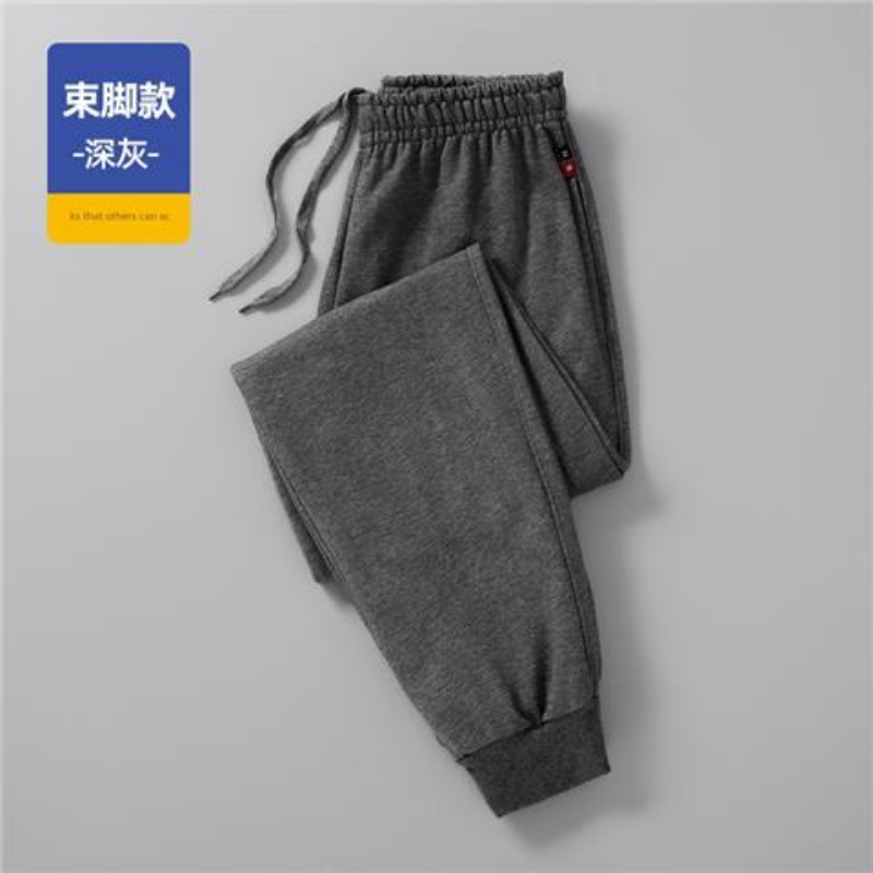 กางเกงผู้ชายฤดูหนาวใหม่สบายๆขนแกะ Sweatpants Soft Drawstring ขนแกะกางเกงผ้าฝ้ายแฟชั่นหลวมขนแกะกางเกงวิ่ง