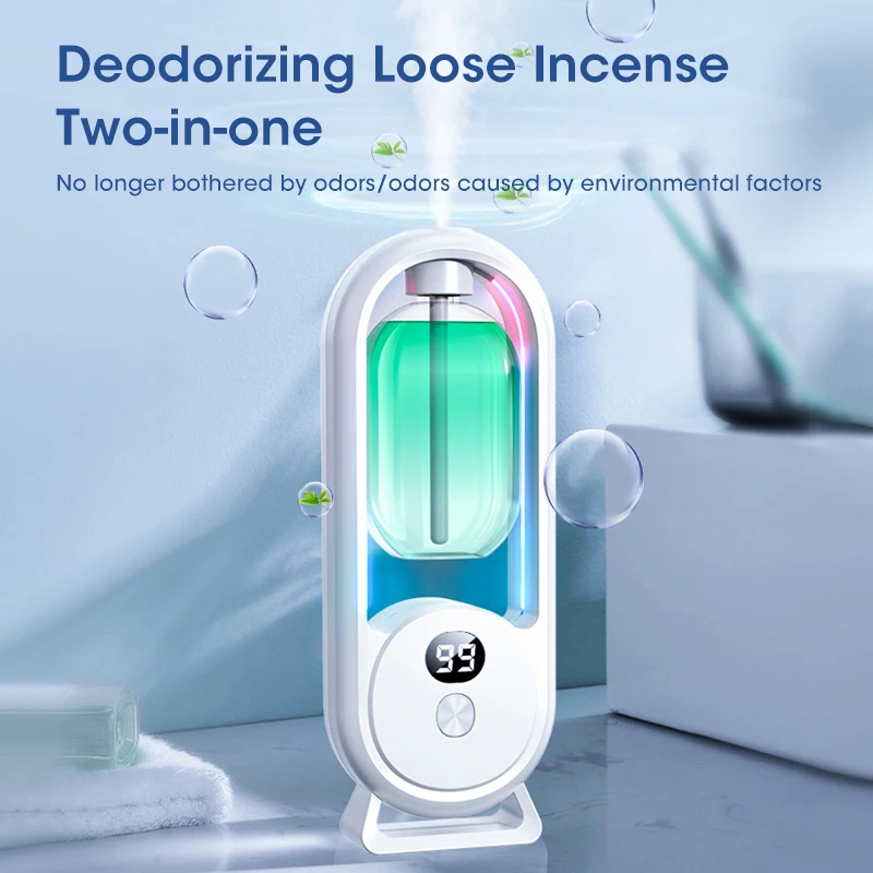เครื่องหอมอัตโนมัติในบ้าน เครื่องกระจายน้ํามันหอมระเหย Nebulizer เครื่องกลิ่นน้ําหอมสําหรับห้องครัวและห้องน้ํากําจัดกลิ่น