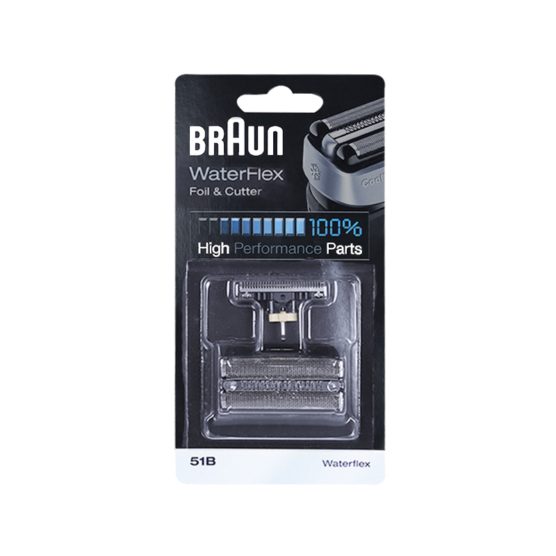 Braun 51b 51s cabeça de barbeador lâmina cortador de folha para braun barbeador elétrico série 5 waterflex 8998 8595 wf1s wf2s 5760