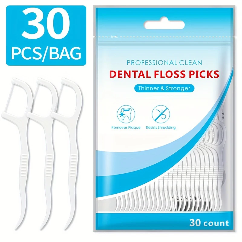 30/50/100/300/600PCS ultra-fine disposable smooth dental floss, household toothpick