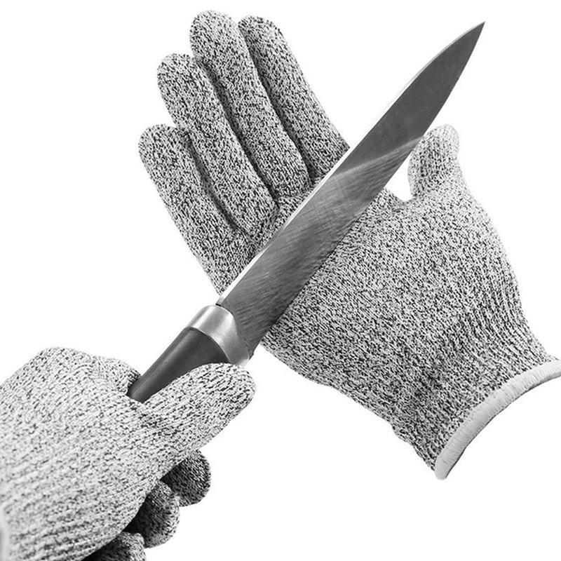 HPPE Nível 5 Luvas Anti-Corte Cozinha Jardinagem Luvas de Malha Anti-Corte Anti-Pino Resistente ao Desgaste Luvas de Corte de Construção de Vidro